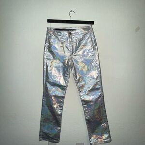 Holographic Silver Pants